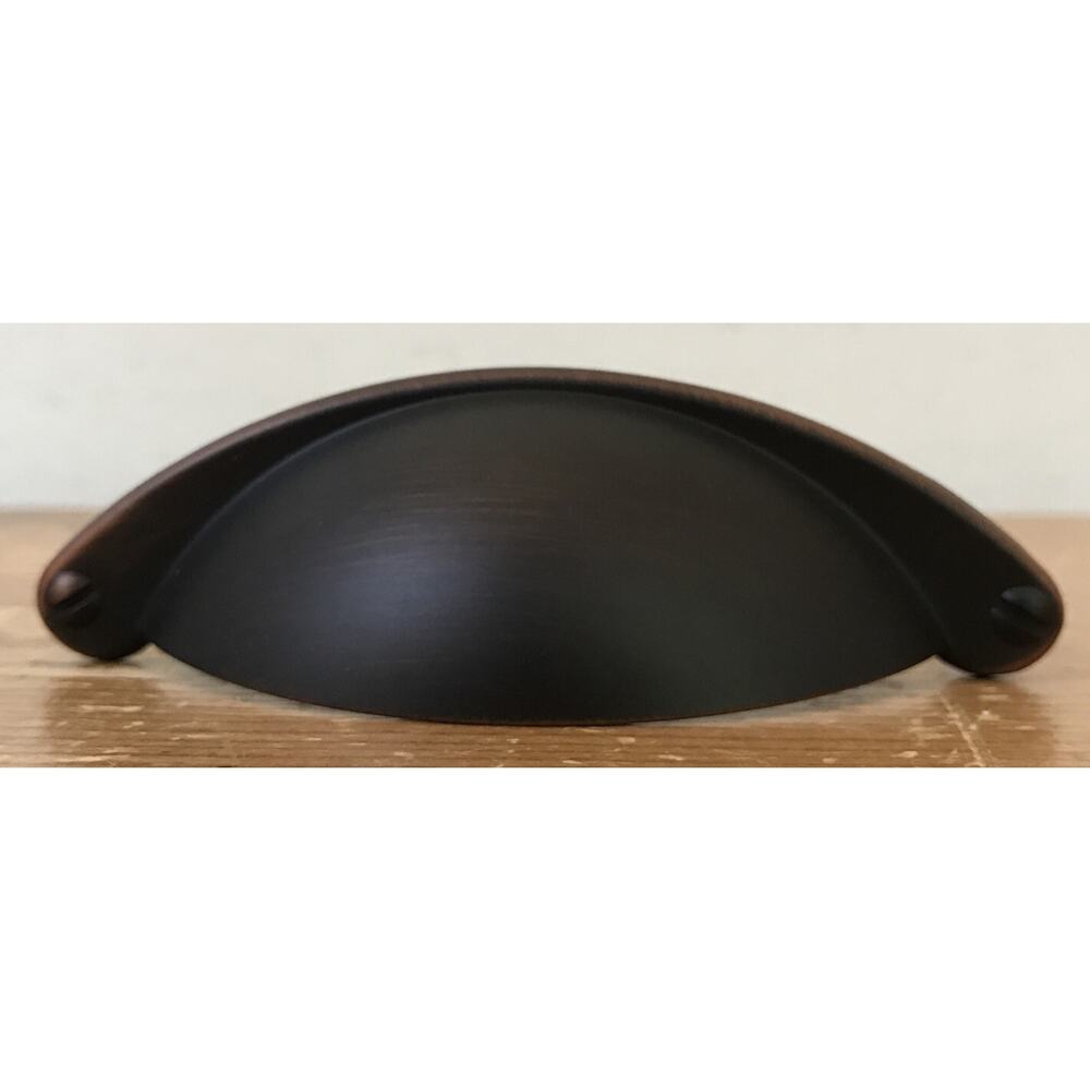 Style Selections Oval ORB Oil Rubbed Bronze Cup Drawer Handle Pull RL060650